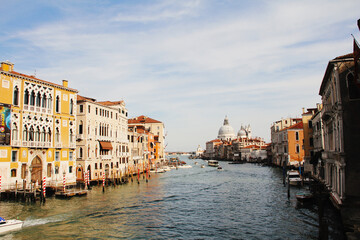 Fototapeta na wymiar ITALY, VENICE - February 28 2017: View of Grand canal