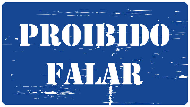 Mensagem - proibido falar
