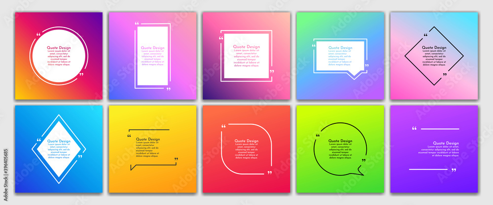 Poster vector minimalist posters set. quote frames blank templates set. big collection. text in brackets. c