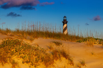 Sunrise on Cape Hatteras Lighthouse on the North Carolina Outer Banks