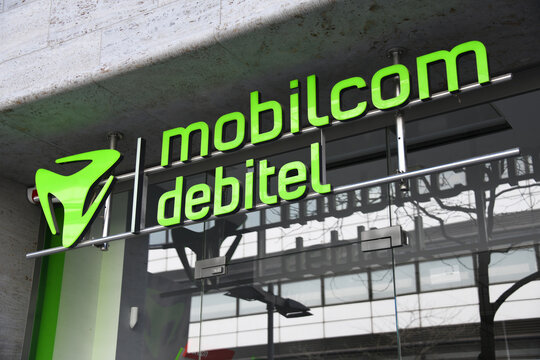Hanover, Lower Saxony, Germany - April 12, 2020: Mobilcom Debitel logo in Hanover Germany - Mobilcom Debitel is a large independent distributor of cell phone contracts in Germany