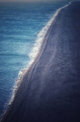 Fototapeta premium Black beach, Dyrholaey panorama view