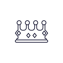 Crown logo vector template, Creative Gambling design icon symbol Illustration