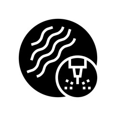 photorejuvenation skin laser glyph icon vector. photorejuvenation skin laser sign. isolated contour symbol black illustration