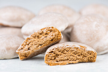 Pepper nuts, traditional german christmas sweets, nuremberg gingerbread 