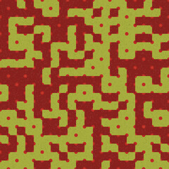 Abstract Geometric Pattern generative computational art illustration