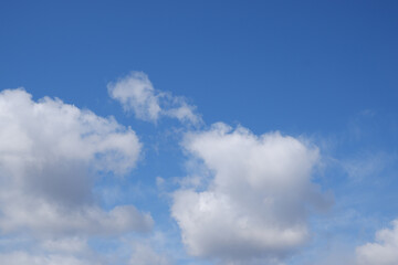 blue sky is covered by white clouds