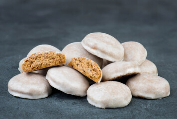 Pepper nuts, traditional german christmas sweets, nuremberg gingerbread 