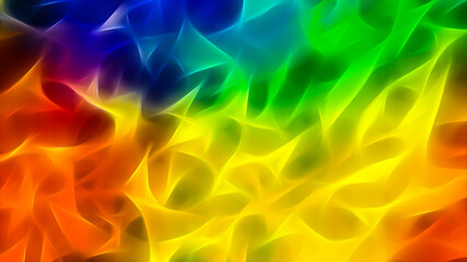 Abstract neon rainbow bright expressive pattern