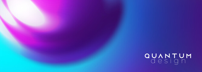 Glossy fluid shape. Techno futuristic twisted hi-tech background. Neon ulra violet colors. Smoky vibrant swirl flow. Abstract ai big data flow vector template. 