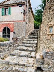narrow street in town