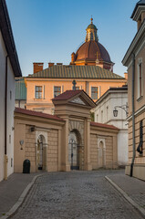 Fototapeta na wymiar Picturesque old town street, Krakow, Poland