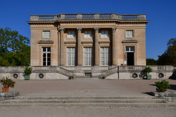 Versailles; France - september 22 2020 : the Petit Trianon in the Marie Antoinette estate