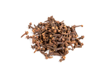 Dry Organic Clove Spice isolated on a white background