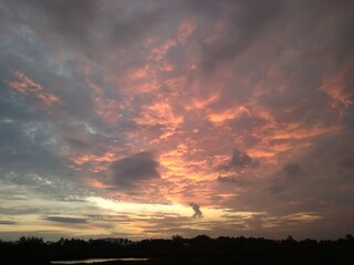 Fototapeta premium sky at sunset