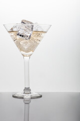 Studio shot of martini glass