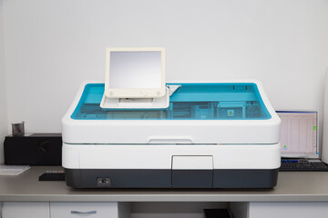 Scientific research medical laboratory for testing and analysis of infectious diseases