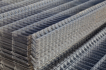 Metal mesh or lattice for quick fencing of the territory. Wholesale building store.