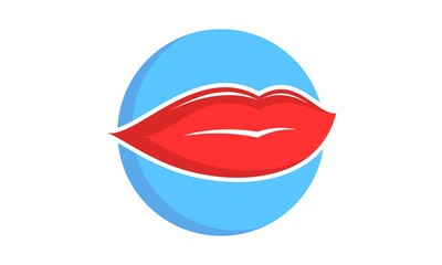 Beautiful woman lips illustration vector design