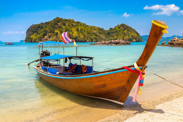 Thai traditional longtail boat