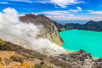 Crater volcano Ijen, Java