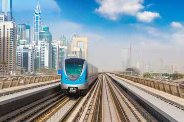 Metro railway in Dubai