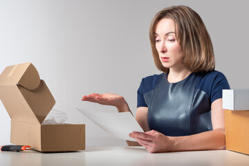 Error when sending an online store product. Customer complaints. The woman received a parcel with...