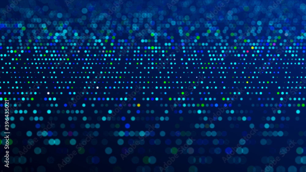 Poster network connection structure. technological blue background. big data visualization. 3d rendering.
