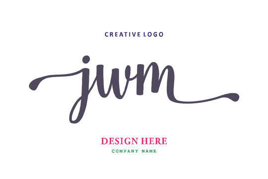 JWM lettering logo is simple, easy to understand and authoritative