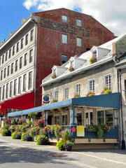 old buildings in Montreal city, tourism in old port