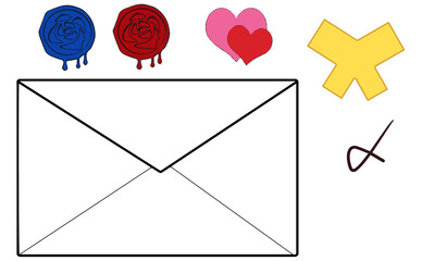 手紙のアイコン素材