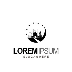 mosque logo design and template
