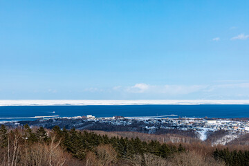 流氷と網走市