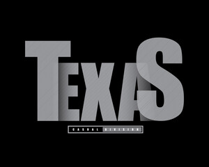 Texas letter graphic vector illustration, creative clothes, suitable for design of t-shirts, clothes, hoodies, printing products etc.