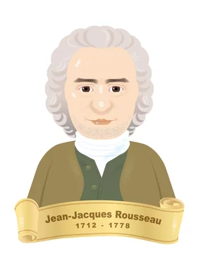 ルソー Rousseau イラスト 社会契約説 歴史上の人物 世界 世界史 Stock Vector Adobe Stock