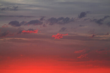 Sunset in Torun.  Poland