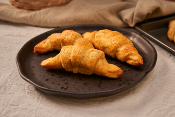 french homemade croissant