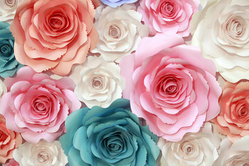 pink roses background
