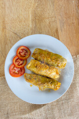 cabbage rolls, Arabic food.