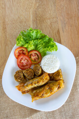 cabbage rolls, Arabic food.