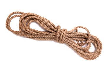 Jgute rope isolated on white background