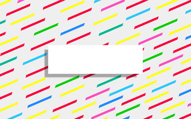 white tag on the colorful texture background