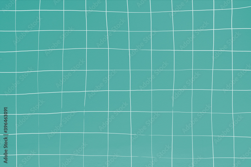 Poster turquoise distorted geometric square tile texture background