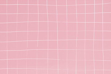 Pink tile wall texture background distorted