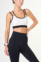 Women's sports wear mockup active wear apparel
