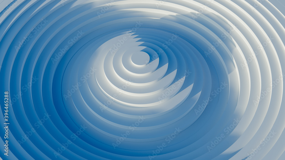 Poster abstract background with circles in waves
