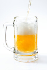 Draught beer png in a mug mockup