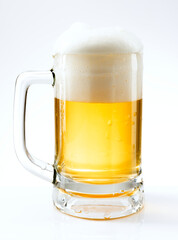 Draught beer png in a mug mockup