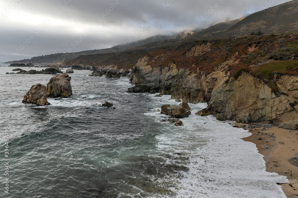 Poster garrapata state park - california