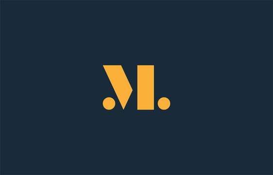 connected alphabet letter L with M, LM, letter logo design